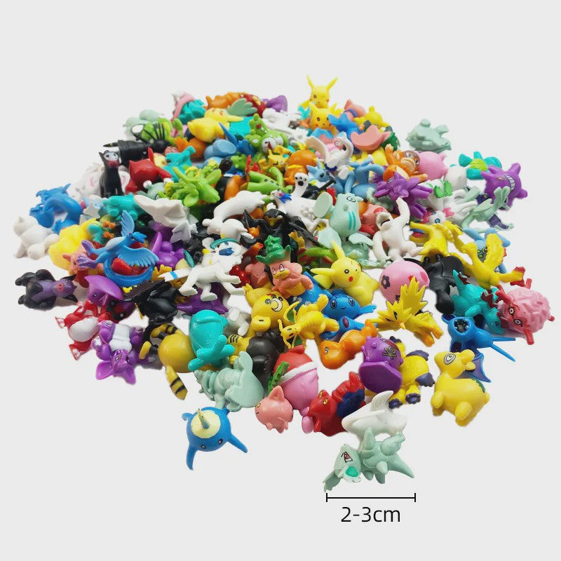 Set van 24 Pokemon Figuren - Diverse Stijlen, 2-3cm - Pikachu, Pokeball & Meer - Leuk Cadeau
