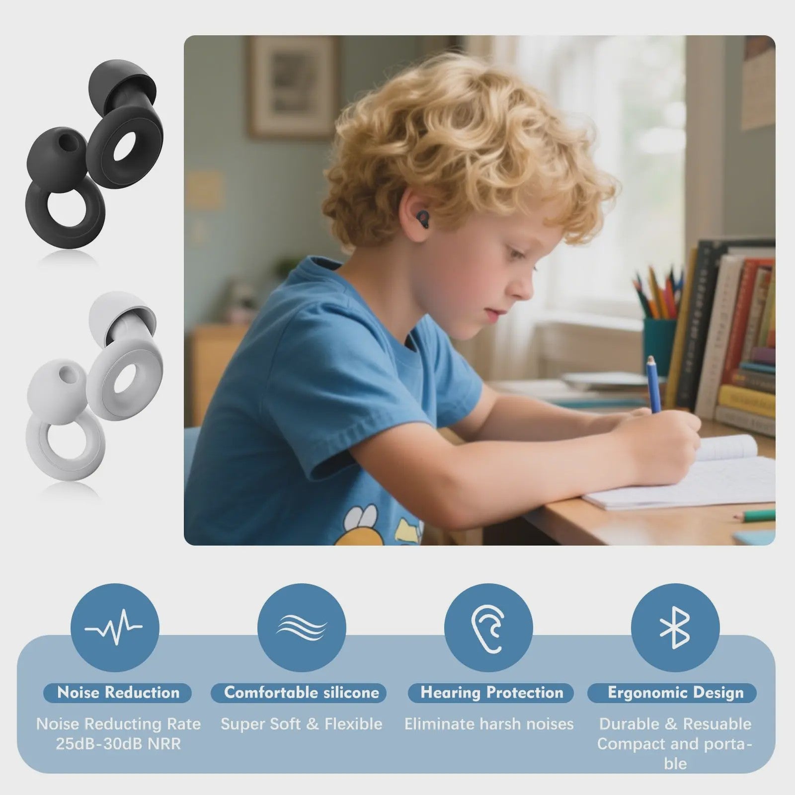 Siliconen Oordopjes: Geluidsisolerend, Waterdicht & Comfortabel voor Slapen, Zwemmen en Kinderen