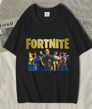 Fortnite Zomer T-shirt Unisex - Stijlvolle Casual Kleding van Puur Katoen