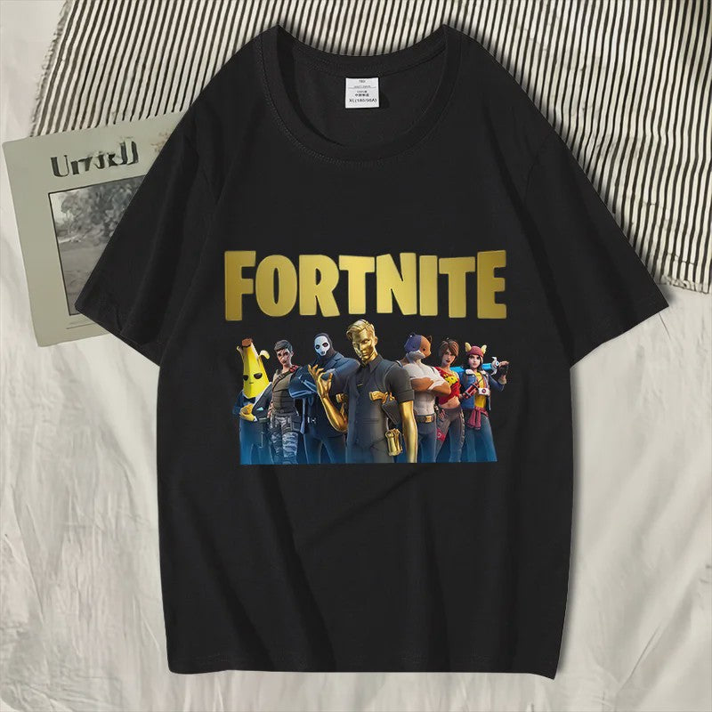 Fortnite Zomer T-shirt Unisex - Stijlvolle Casual Kleding van Puur Katoen
