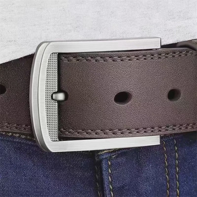 Luxe Heren Riem van Echt Leer - Zakelijk & Modieus