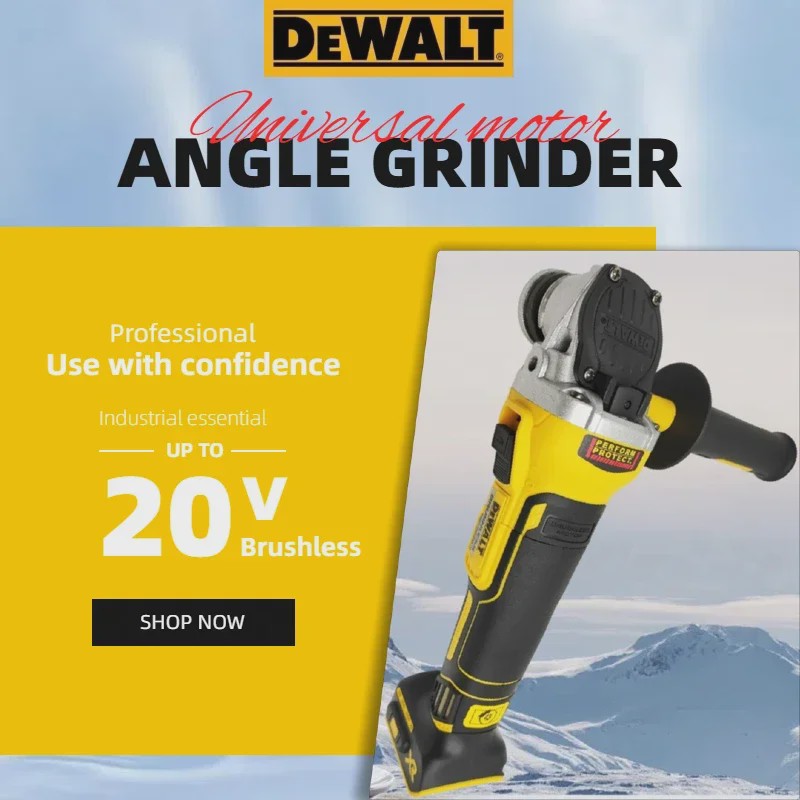 DEWALT DCG405N 20V Brushless Accu Haakse Slijper - Krachtig en Draadloos