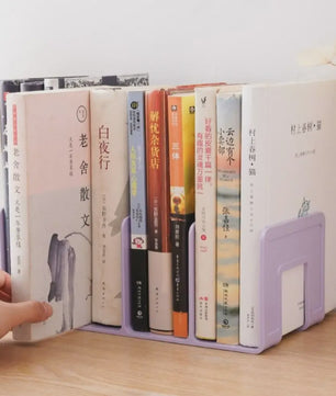 Ruimtebesparende Boekenstandaard met 4 Vakken - Bureau Organizer & Dossierhouder