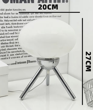 Glazen Mushroom Tafellamp - Retro Design met Verstelbaar Licht