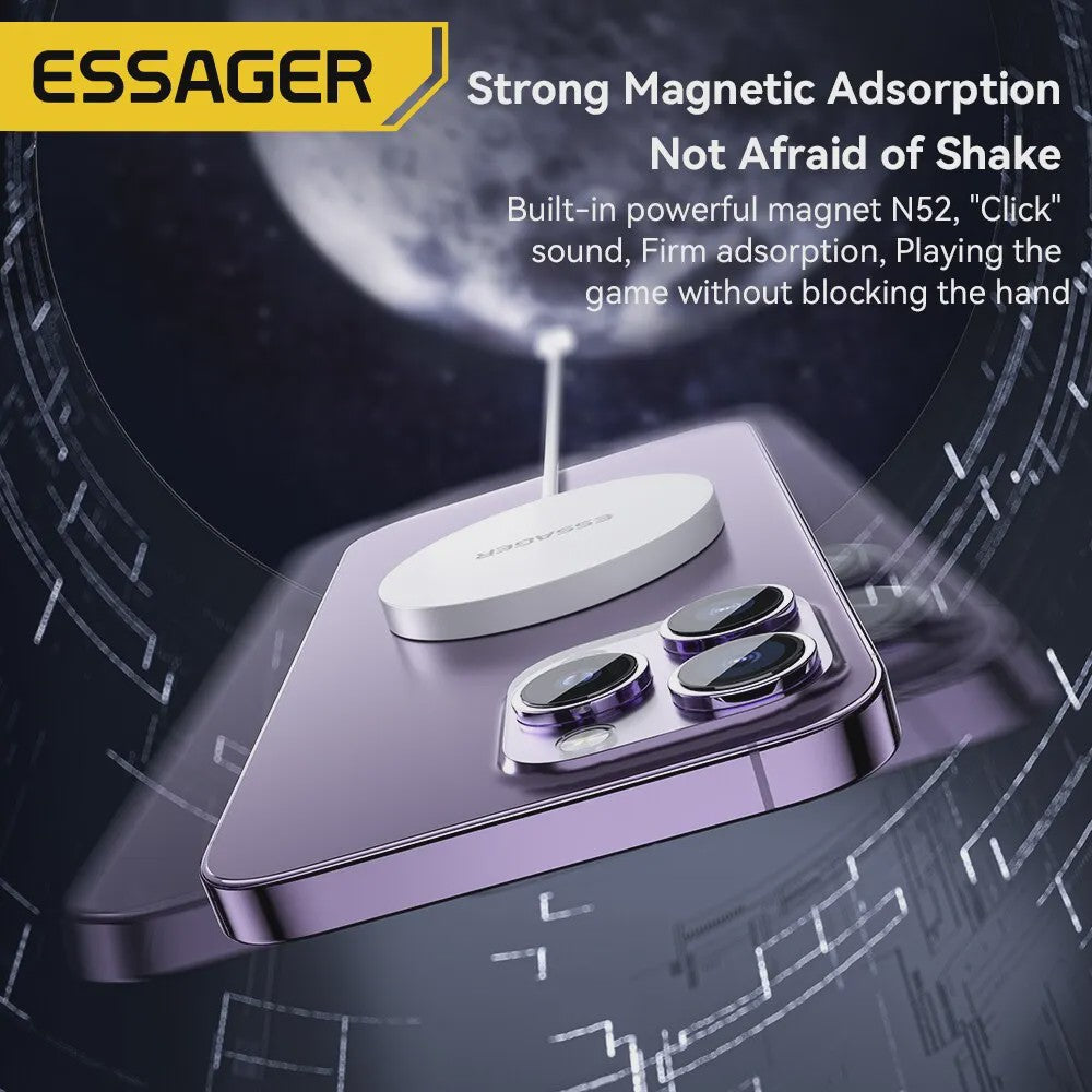 Essager 15W Magnetische Draadloze Snellader - Snel Laden voor iPhone 14/13/12 Pro Max & Xiaomi