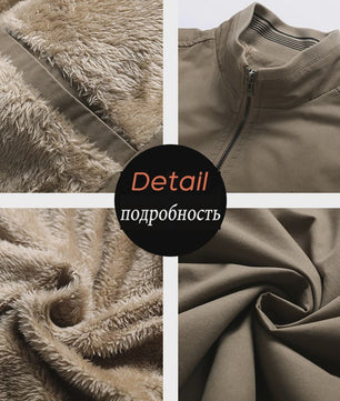Herfst Winter Heren Jas - 100% Katoen, Warm & Casual Vintage Stijl