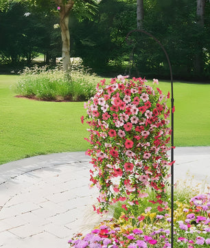 4x Kunst Hangplant - Realistische Nepbloemen met Kleurrijke Bloemen voor Binnen & Buiten Zomer Decoratie