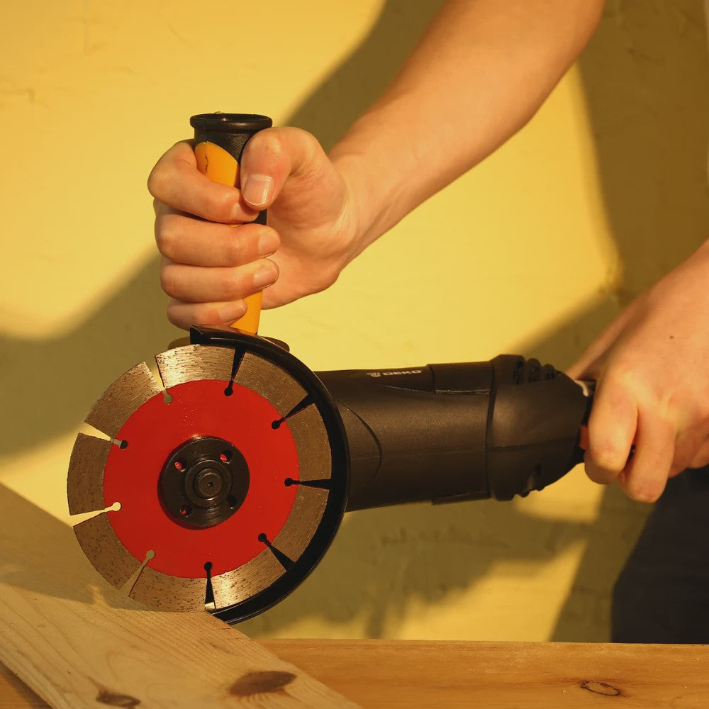 DEKO DKGR12 Elektrische Haakse Slijper - Krachtig Gereedschap voor Slijpen en Knippen