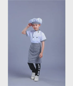 Kinder Koksuniform met Hoed - Keuken Koksbuis & Schort voor Feestjes en Cosplay