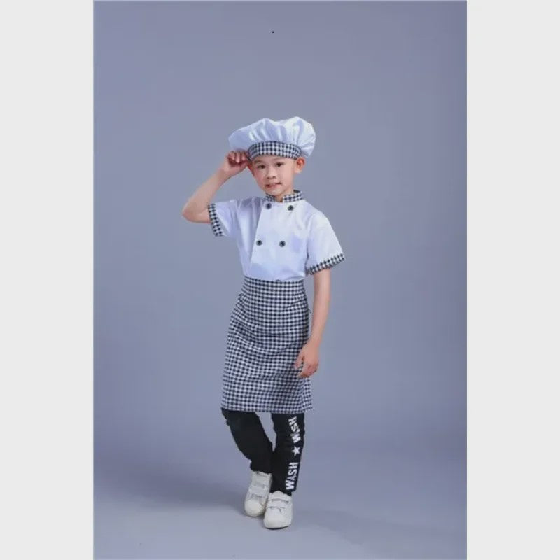 Kinder Koksuniform met Hoed - Keuken Koksbuis & Schort voor Feestjes en Cosplay