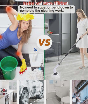 Draadloze Elektrische Spin Scrubber: Multifunctionele Schoonmaakborstel voor Huis en Auto