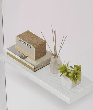 Drijvende Wandplank - Stevig & Decoratief met Onzichtbare Beugel voor Woonkamer, Keuken, Badkamer