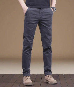 Herfst/Winter Heren Slim Fit Katoenen Broek - Casual & Zakelijk