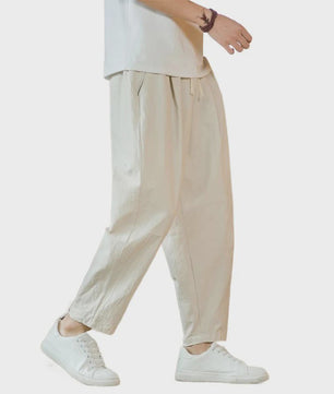 Linnen Katoen Heren Broek - Casual, Ademend & Comfortabel met Trekkoord