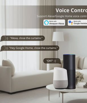 Zemismart Zigbee 3.0 Elektrische Gordijnrail - Slimme Bediening met Tuya Hub, Alexa & Google Home