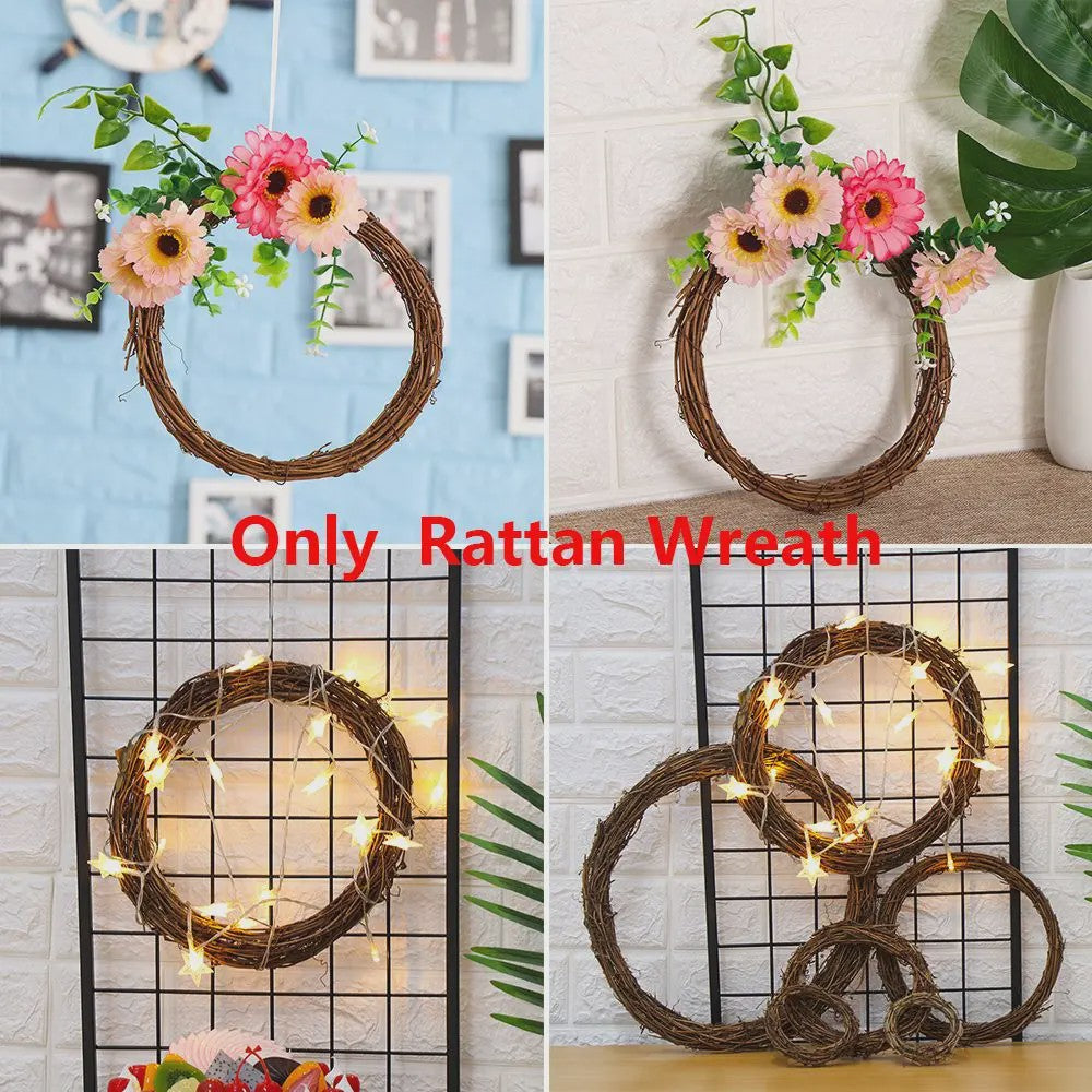 Natuurlijke Rotan Krans - 8-30cm - Kerst, Feest & Decoratie