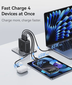 Baseus 140W GaN Snellader - Krachtige PD USB-C Oplader voor Laptop, Tablet & Smartphone