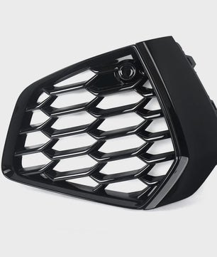 Glans Zwart Honeycomb Mistlamp Grille Covers voor Audi A3 S-line/S3 (2021-2023)