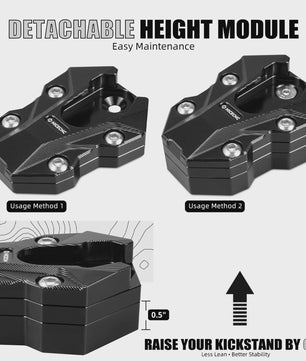 Kickstand Verbreding voor BMW R1300GS/GSA (2024-2025) - Verhoogt Stabiliteit