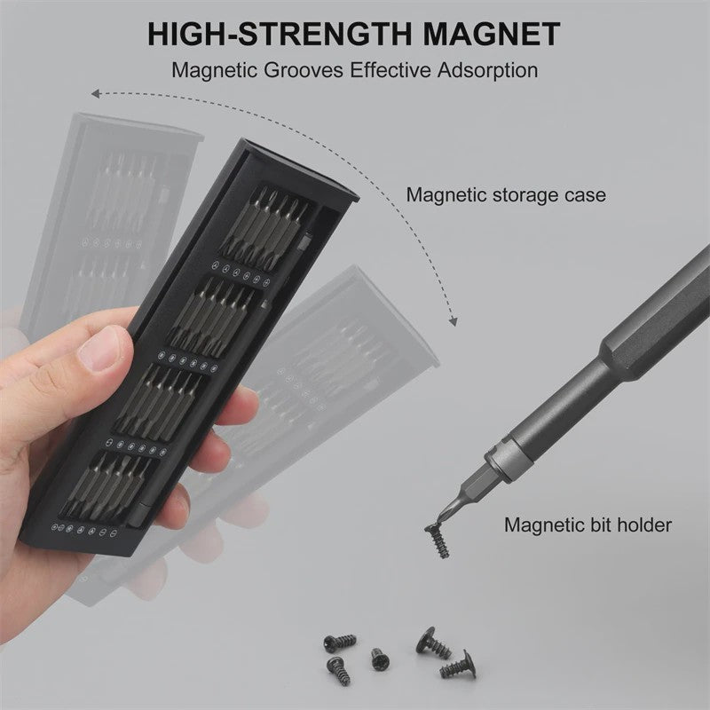 49-delige Precisie Schroevendraaierset - Magnetisch, Compact & Veelzijdig