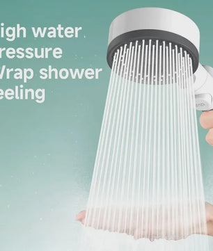 Luxe Douchekop met Waterfilter en 10 Waterstanden - Hoge Druk, Draagbaar & Eenvoudige Stop