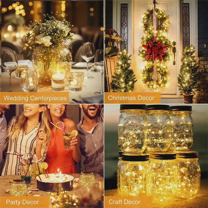 Waterproof LED Lichtketting - 1M t/m 10M - Feestelijke Decoratie voor Binnen & Buiten