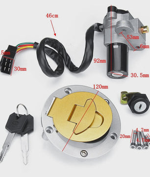 Contactslot & Tankdop Set voor Ducati ST2/ST4 en Cagiva Mito 125