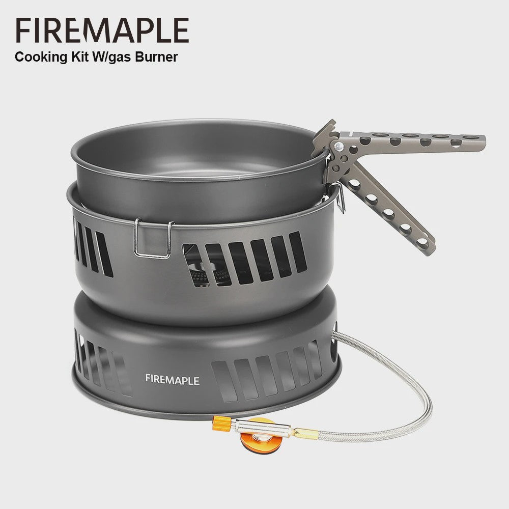 Fire-Maple Complete Kookset met Gasbrander - Outdoor Kampeeruitrusting voor Hiking & Picnic