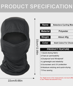 Multicam Camouflage Balaclava - Volledig Gezicht Hoofddeken voor Skiën, Fietsen & Outdoor