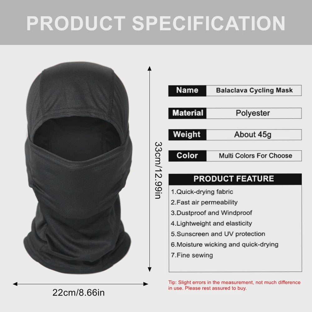 Multicam Camouflage Balaclava - Volledig Gezicht Hoofddeken voor Skiën, Fietsen & Outdoor