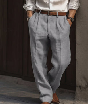 Linnen Heren Broek - Ademend & Lichtgewicht voor Zomer & Casual Chic