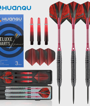 Professionele Dartset 20g met Opbergdoos en Extra Accessoires - Zwart, Rood, Blauw