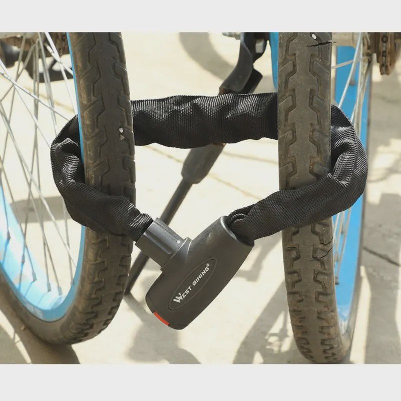 WEST BIKING Fiets Ketting Anti-diefstal Sluiting - Stevig Staal & Duurzaam
