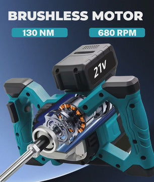 Accu Cementmixer 6-Speed Brushless - Mortel, Gips & Verf Mengmachine