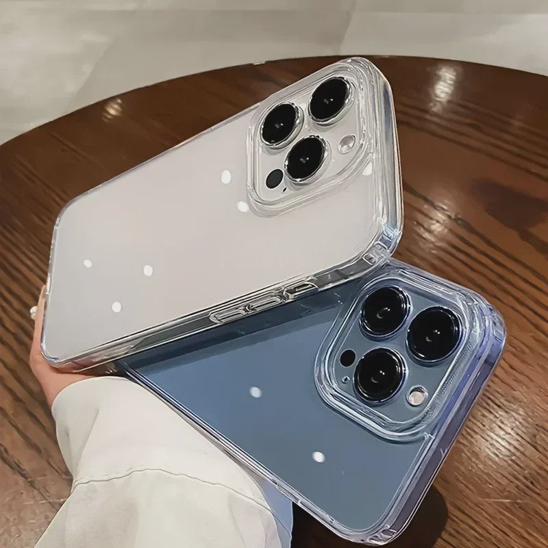 Luxe Transparante Schokbestendige Hardcase Hoes voor iPhone 11 t/m 18 Pro Max