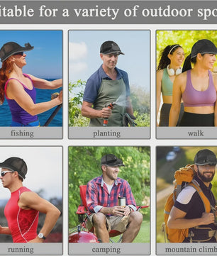 Ventilator Pet met Zonne-energie en USB Opladen - Koel en UV-beschermend voor Zomerse Outdoor Activiteiten