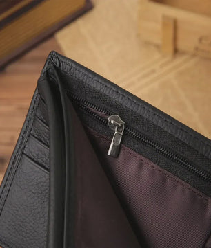 Luxe Heren Portemonnee van Echt Leer - Compact & Stijlvol