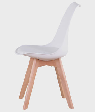 Nordic Ronde Eetkamertafel met 6 Stoelen - Stijlvol en Comfortabel