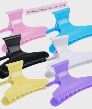 Professionele Vlinder Haarclips - Set van 25 Stuks voor Styling en Haarsecties