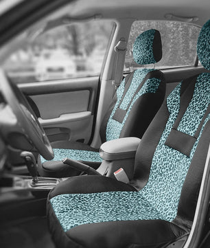 Luxe Leopard Print Autostoelhoes - Universeel & Winterklaar
