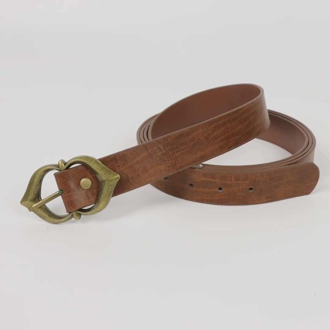 Middeleeuwse Dubbele Zwaardholster Riem - Vintage PU Leer voor LARP, Cosplay & Halloween