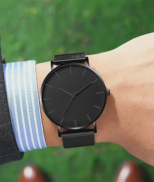 Luxe Herenhorloge met Slim Mesh Band - Stijlvol en Waterdicht