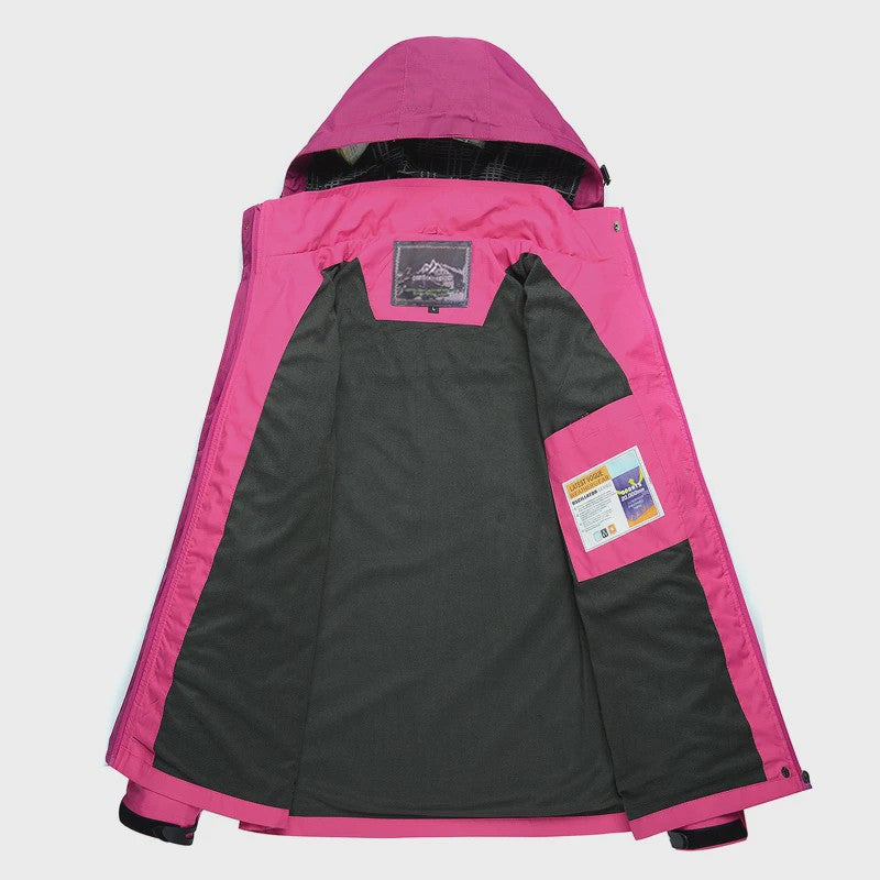 Dames Waterdichte Outdoor Jas - Winddicht & Ademend voor Wandelen, Kamperen & Reizen