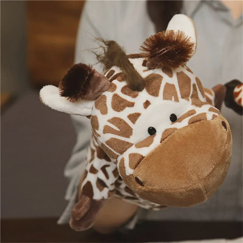 Zachte Pluche Handpoppen - Educatief Speelgoed voor Baby's en Kinderen (Diverse Dieren)