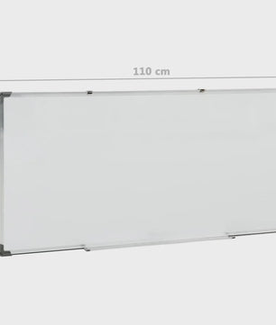 Magnetisch Whiteboard Wit 110x60 cm Staal - Ideaal voor Thuis, Kantoor en Vergaderruimtes