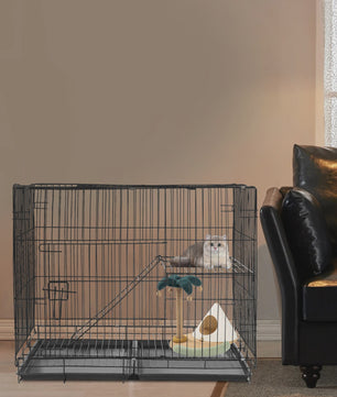Grote Opvouwbare Dierenkooi voor Katten, Honden en Konijnen - 70x50x58 cm