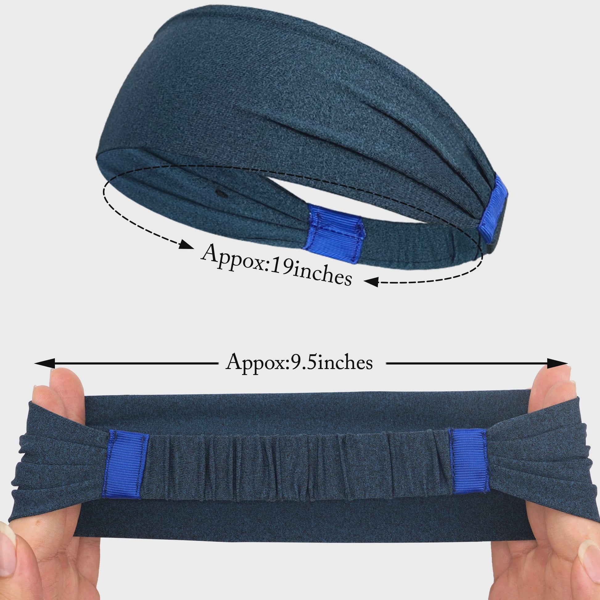 Zachte Elastische Sport Hoofdbanden voor Dames & Heren - Ideaal voor Yoga, Fitness en Buitenactiviteiten