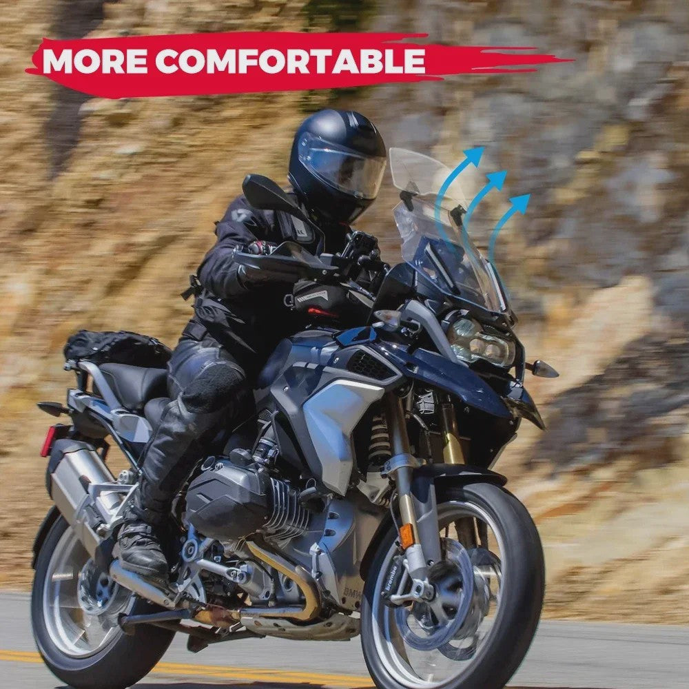 Universele Motor Windscherm Verlenging - Verstelbare Winddeflector voor BMW R1250GS, Honda, Suzuki