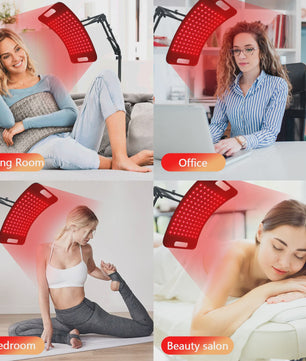 Professionele Roodlichttherapie Lamp 660nm & 850nm met Verstelbare Standaard