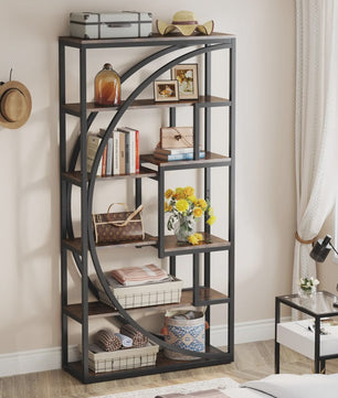 Industriële Boekenkast 180 cm - 8 Open Planken - Etagère Boekenkast